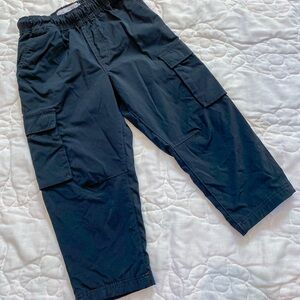 Zara Black Cargo Winbreaker Pants